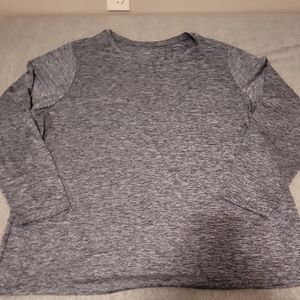 Zuda Heather Teal Long Sleeve Top Womans Size 2x